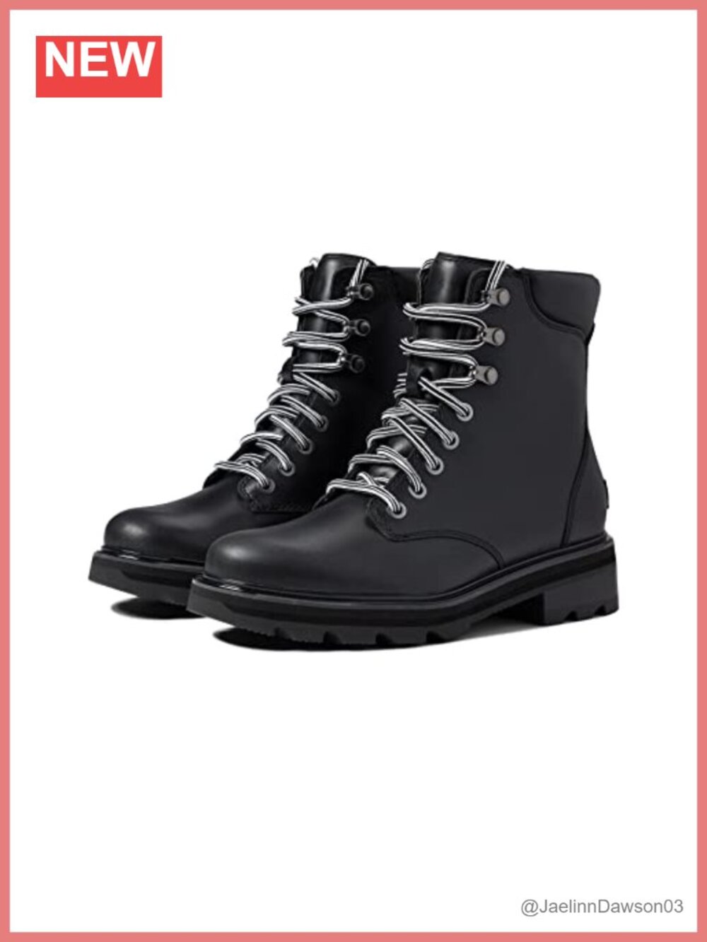 Women's Waterproof Lace Up Snow Boots Ankle High Winter Shoes